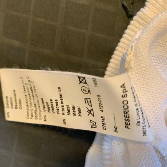 Peserico  shimmer striped crewneck knit sweater - Picture 7 of 9